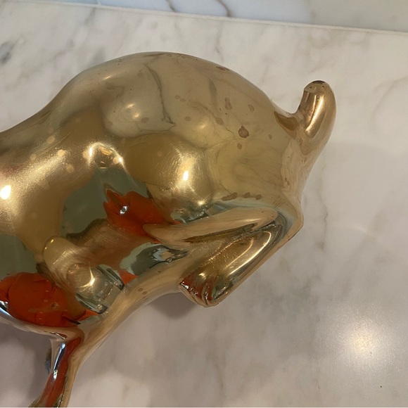 Large Brass Bunny Rabbit - Vintage - Picture 6 of 8